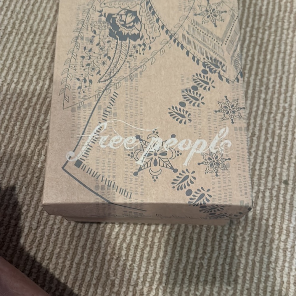 NIB FREE PEOPLE bella caia crochet sandals in indigo Blue size 39.5 euro/9/9.5 - Picture 10 of 12